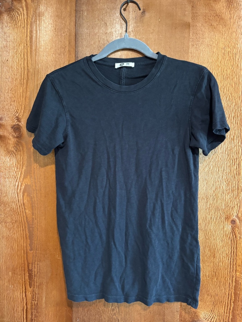 American Giant Supima Black Premium Cotton Crewneck Tee Shirt XS Made in USA